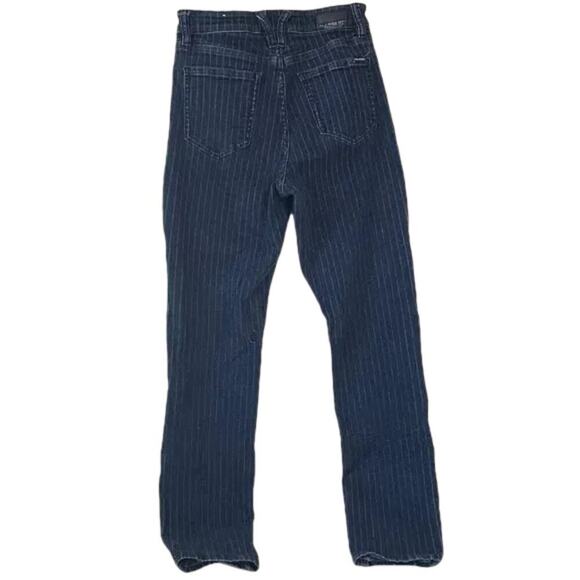 Volcom High Rise Dark Blue Striped Jeans - Picture 4 of 9